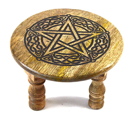 6"dia X 4" Pentagram Altar Table