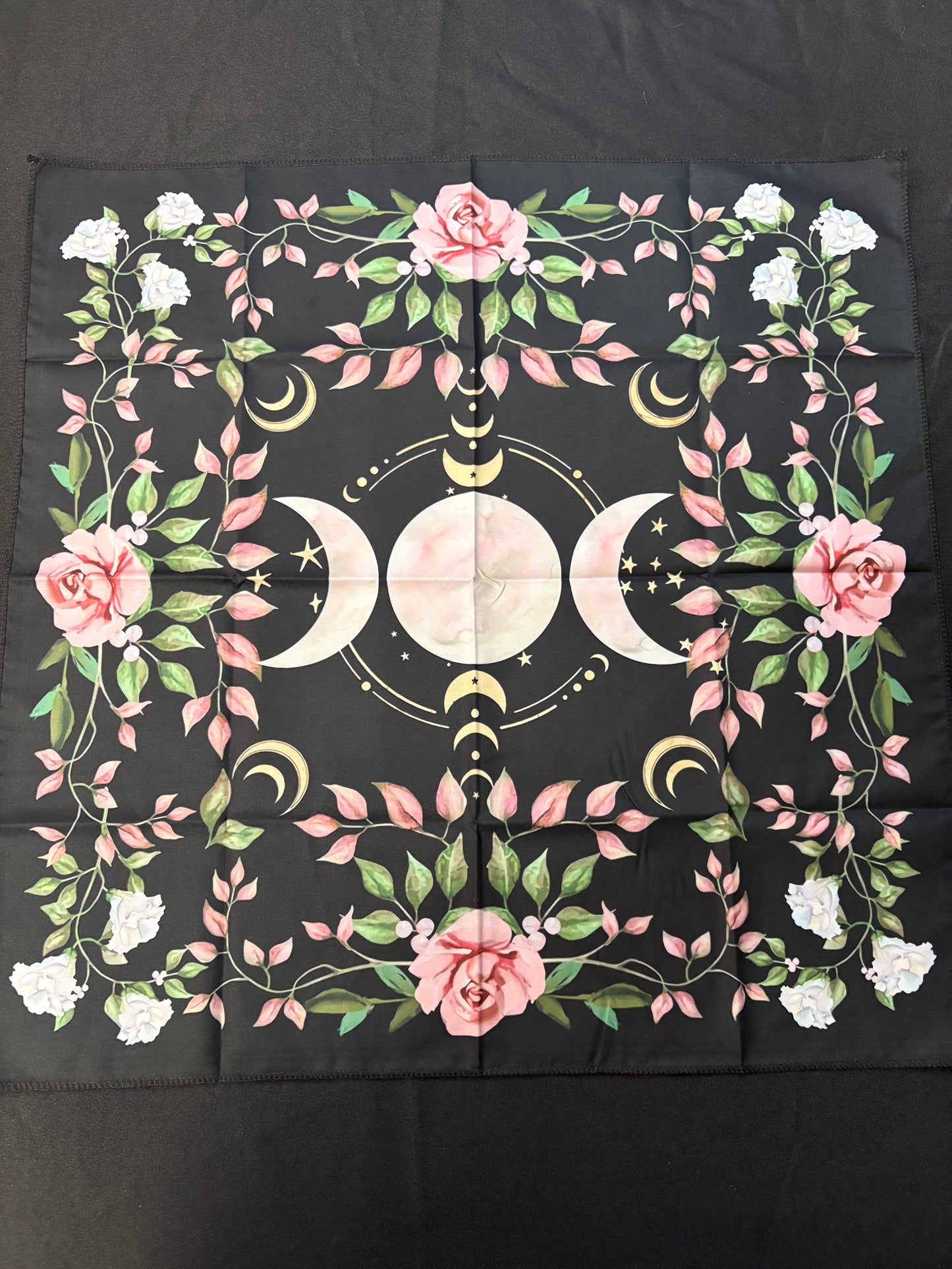 The Triple Moon Goddess Altar Cloth