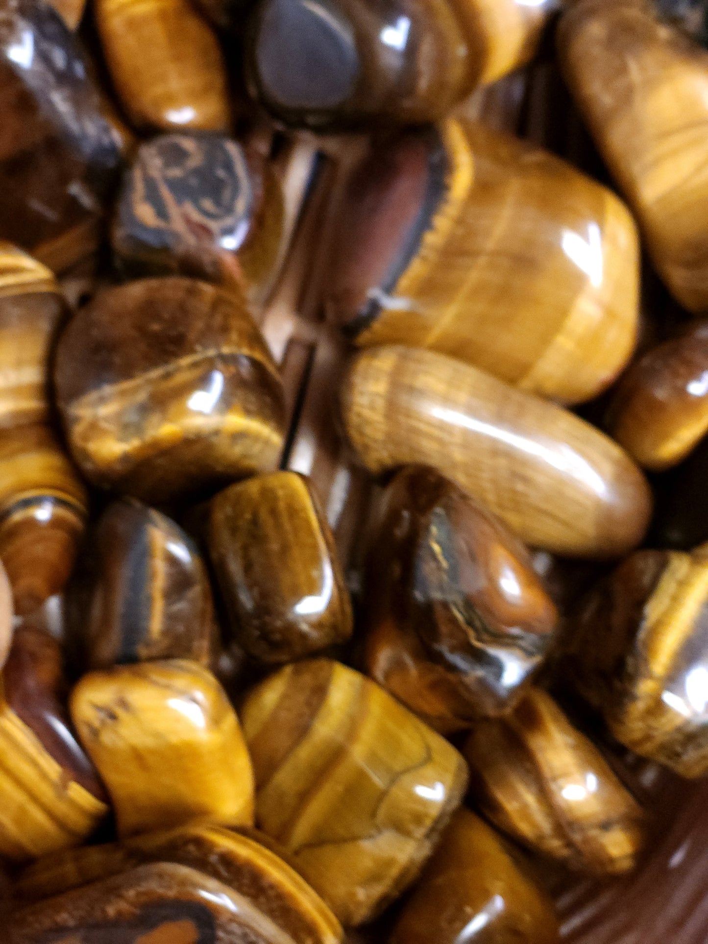 Tigers Eye Tumbled Stone