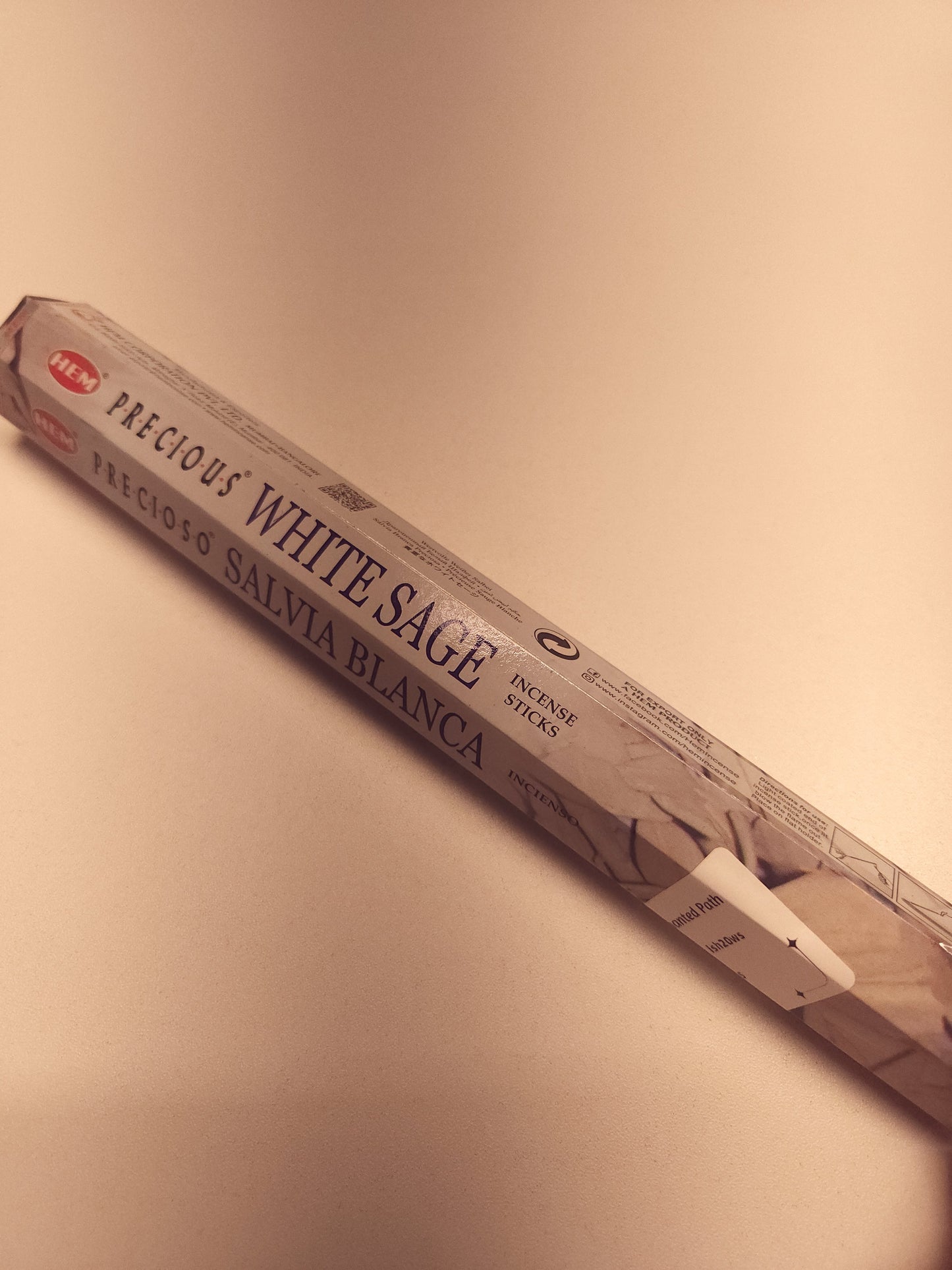 HEM White Sage incense sticks.