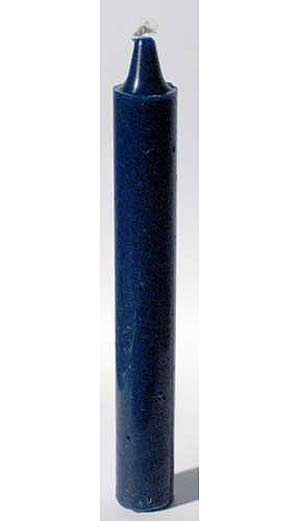 Blue 6" Household Candle