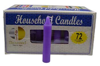 (set Of 72) Purple 4" Household Candles