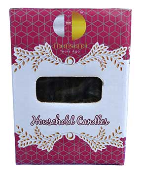 (set Of 36) Black 6" Household Candle