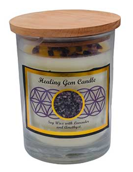 Healing Gem Stone Soy Candle