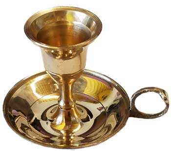 Brass Chambersticktaper Candle Holder