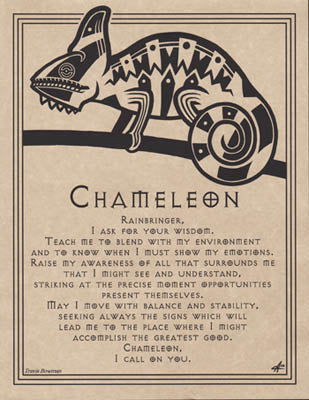 Chameleon Prayer Poster