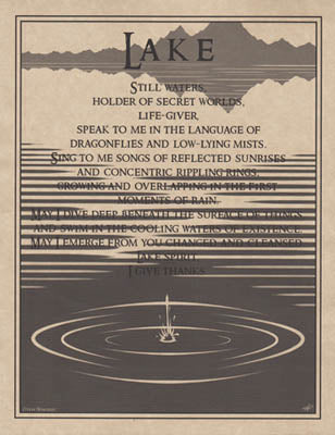 Lake Prayer Poster