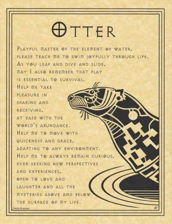 Otter Prayer Poster