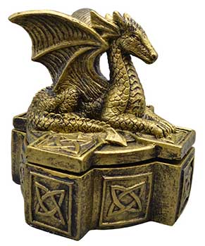 5" Celtic Dragon Box