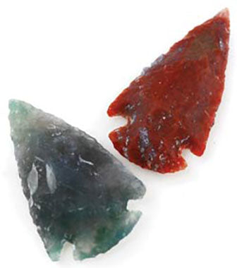 (set Of 100) Arrowhead 1"- 2 1/4" Stone