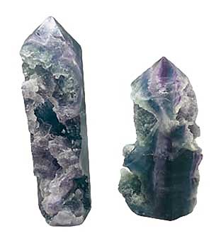 1.2-1.7# Fluorite, Natural 1 Side Obelisk