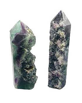 1.7-2.5# Fluorite, Natural 1 Side Obelisk