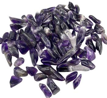 1 Lb Amethyst Tooth 1-15mm Tumbled Stones