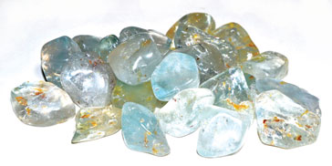 1 Lb Topaz, Blue Tumbled Stones