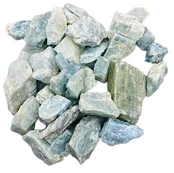 1 Lb Aquamarine, Blue Untumbled Stones