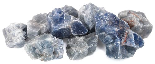 1 Lb Blue Calcite Untumbled Stones