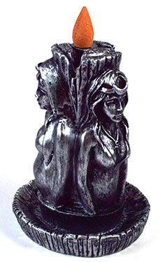 5 1/2" Maiden, Mother, Crone Backflow Incense Burner