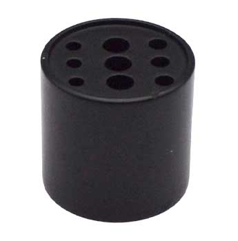 3/4" Black Brass Holder  9 Holes