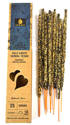 25gm Palo Santo, Sandal, Cedar Incense Stick Sonavi