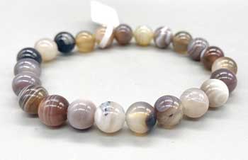 8mm Agate, Botswana Bracelet