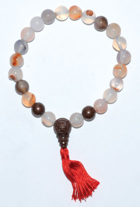 8mm Dendric Agate Tassel