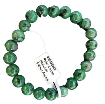 5mm - 8mm Ruby Zoisite Bracelet