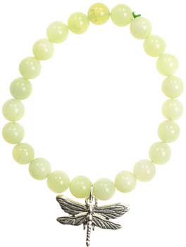 New Jade Serenity Dragonfly Silver