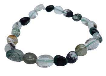 Quartz, Phantom Gemstone Bracelet