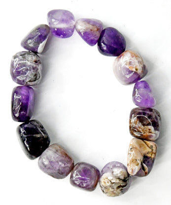 Amethyst, Chevron Nugget Bracelet