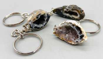 Geode Keychain