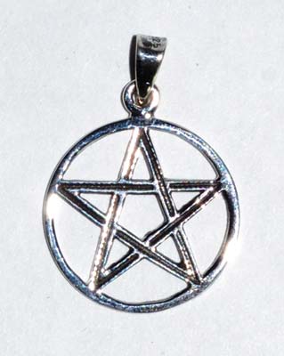 3/4" Pentagram Sterling