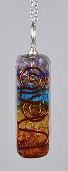 2" Orgone 7 Chakra W 20" Chain