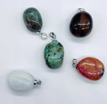 ~3/4" Stone Various Pendant