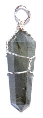 (set Of 5) Labradorite Wire Wrapped Point