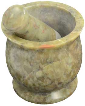 Soapstone 3" X 3" Mortar & Pestle