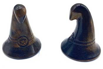 (set Of 2) 1 3/4" Witch's Hat Tiger Eye
