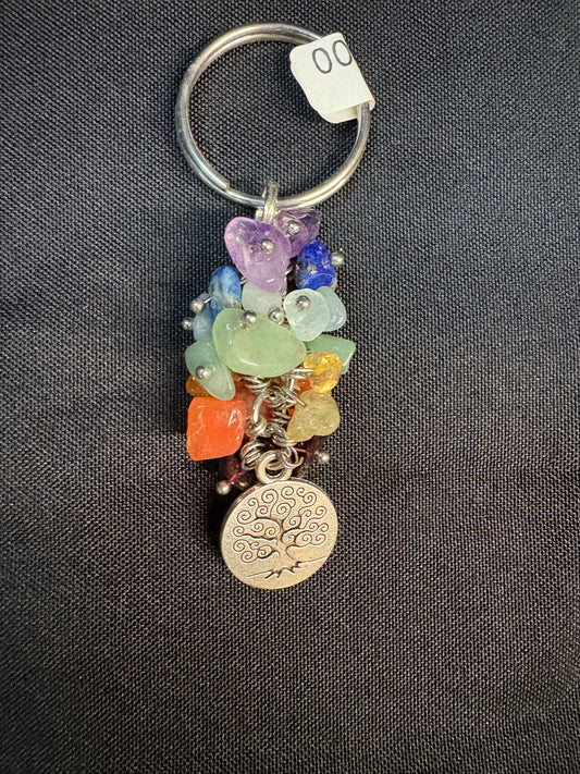 Roots and Wings Chakra Keyring