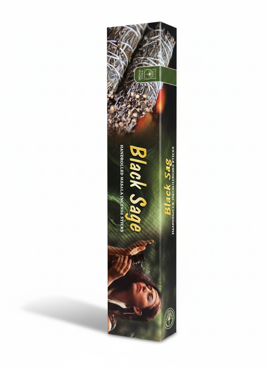 Soul Sticks Black Sage Hand-Rolled Masala Incense