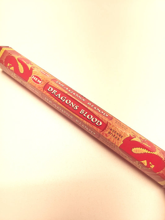 HEM Dragons Blood incense sticks.