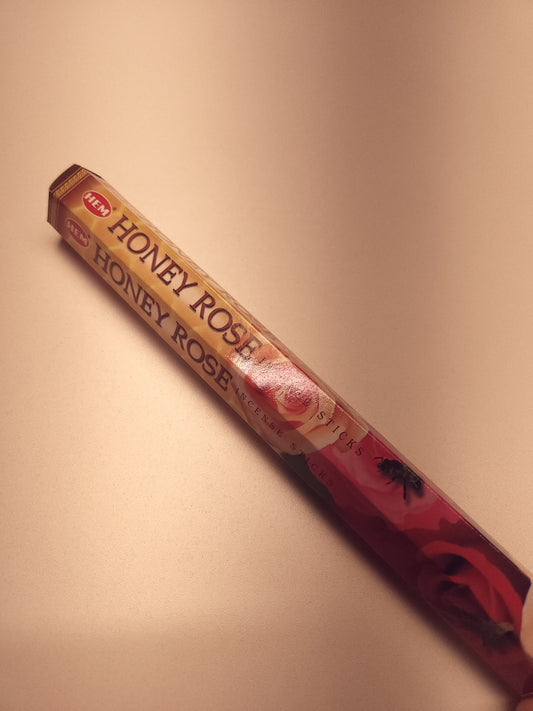 HEM Honey Rose incense sticks.
