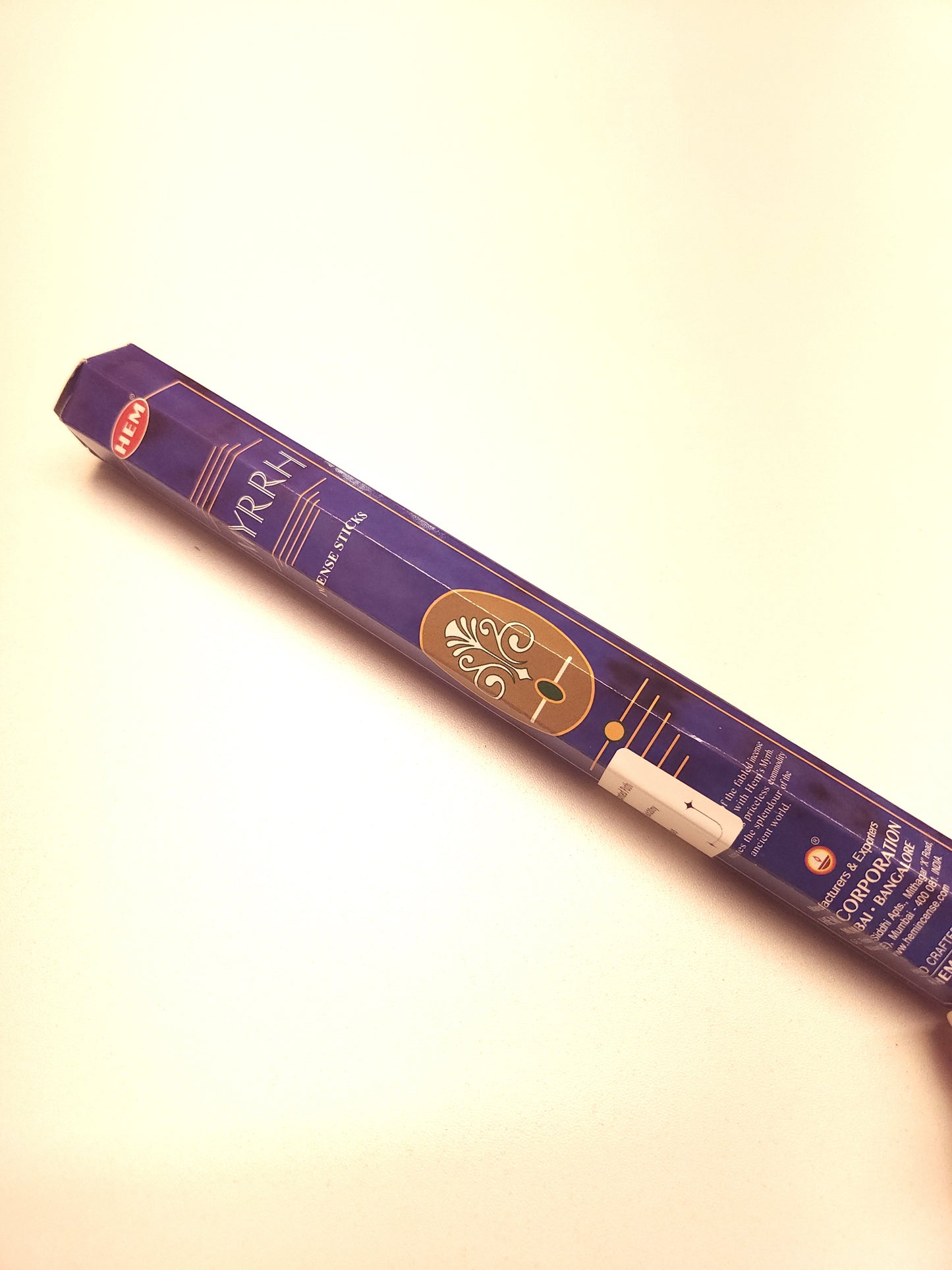 HEM Myrrh incense sticks.