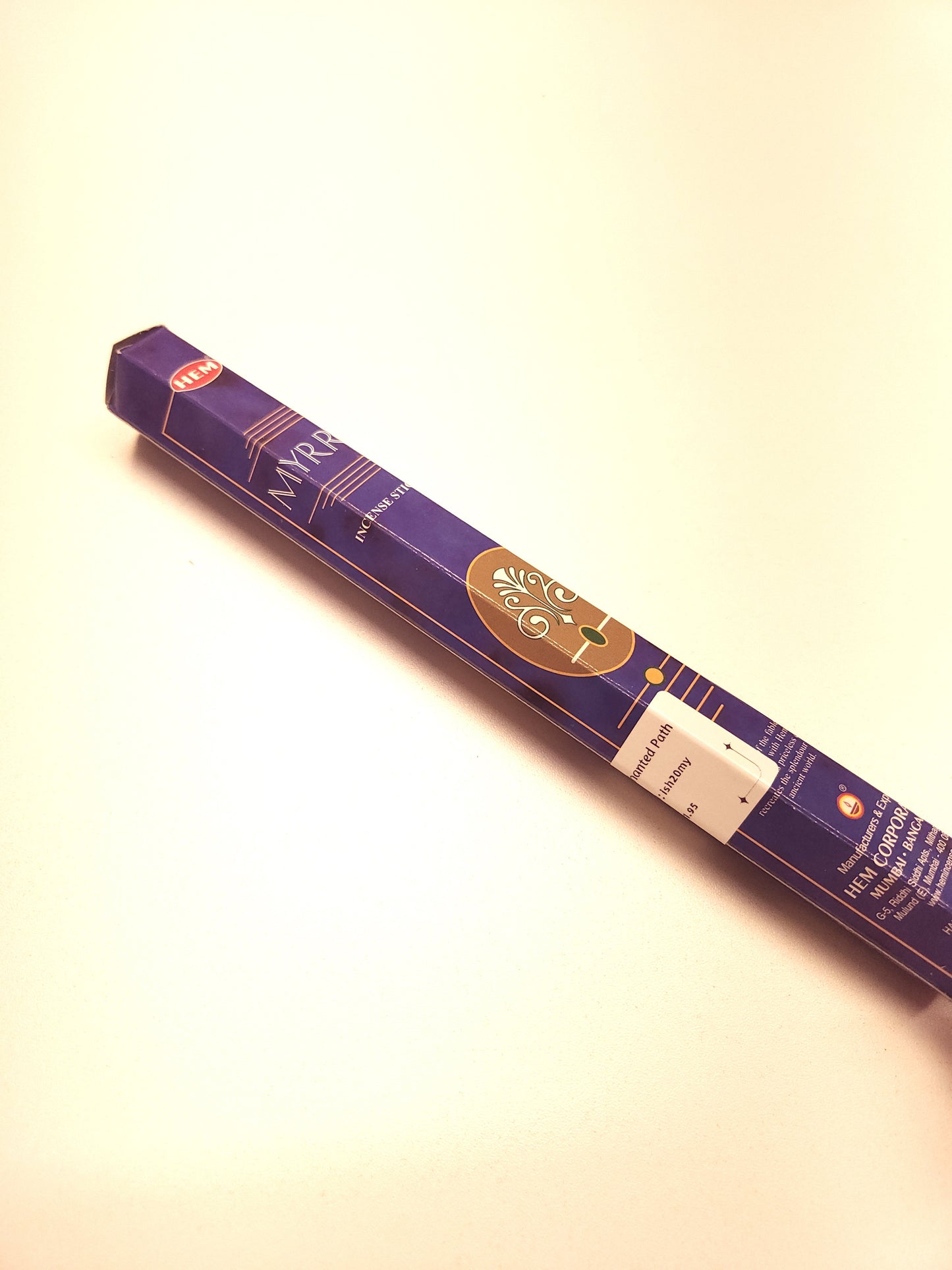 HEM Myrrh incense sticks.