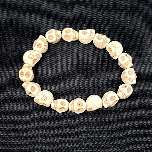 White Skull Bracelet