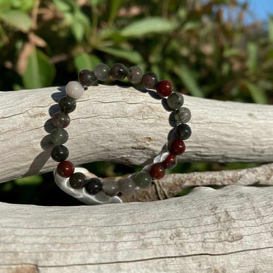 African Bloodstone Bracelet – Courage, Vitality and Protection
